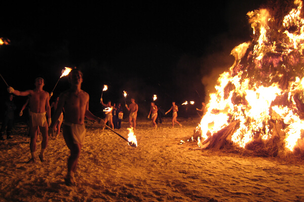 Akakura Hot Spring Bonfire Festival